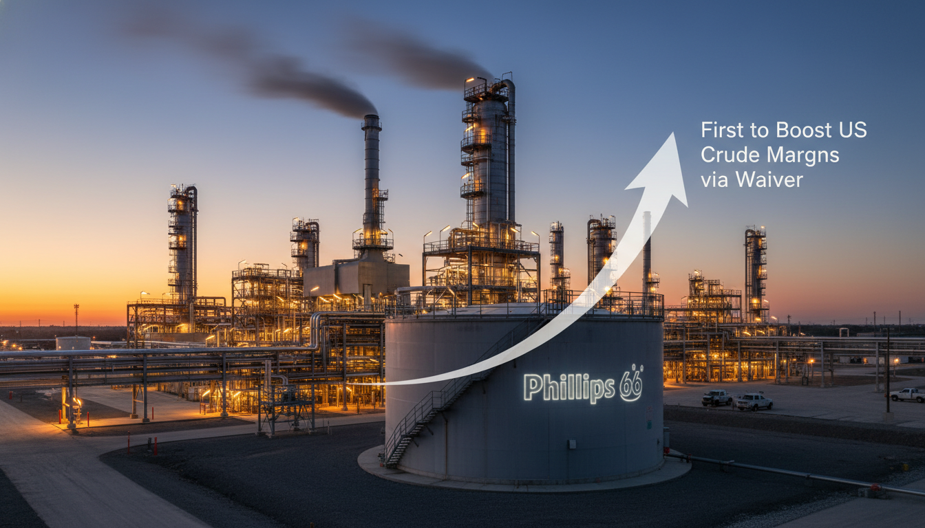 Phillips 66 First to Boost US Crude Margins via Waiver