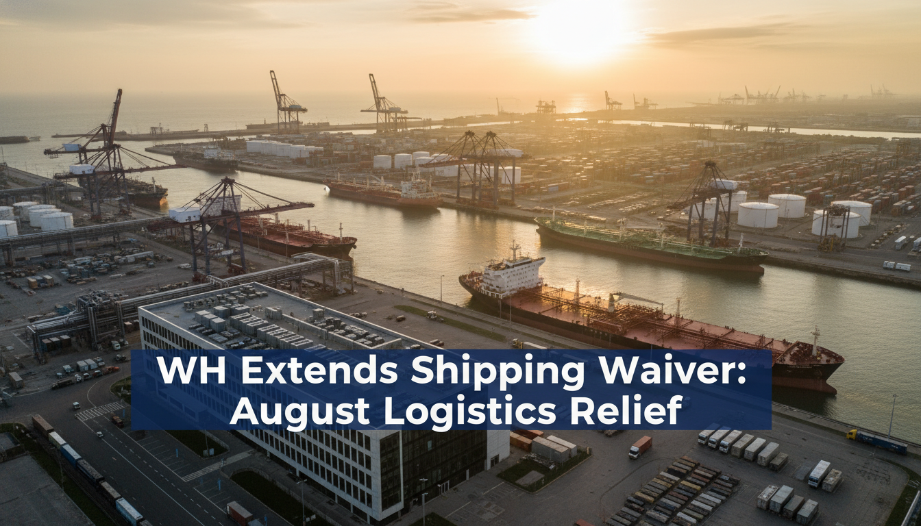 WH Extends Shipping Waiver: August Logistics Relief