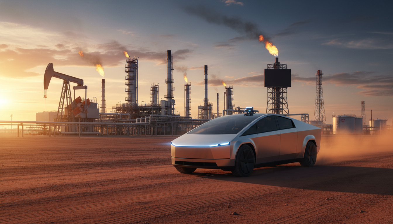 Tesla Cybercab rolls: EV threat to oil demand.