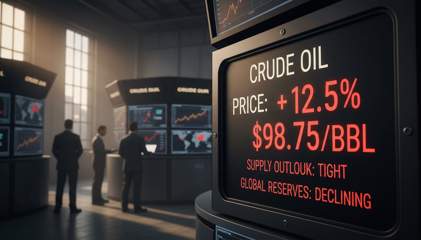 Crude Prices Surge Amid Supply Worries