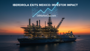 You are a headline writer for OilMarketCap.com. Write ONE new headline for this oil and gas news story. Rules: under 60 characters, investor-focused, no clickbait, no character counts, no options, no explanations. Return the headline only — nothing else. Story title: Iberdrola Completes Mexico Exit | Rigzone