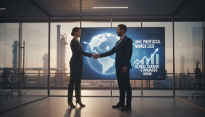 GHG Protocol names CEO; global carbon standards grow.