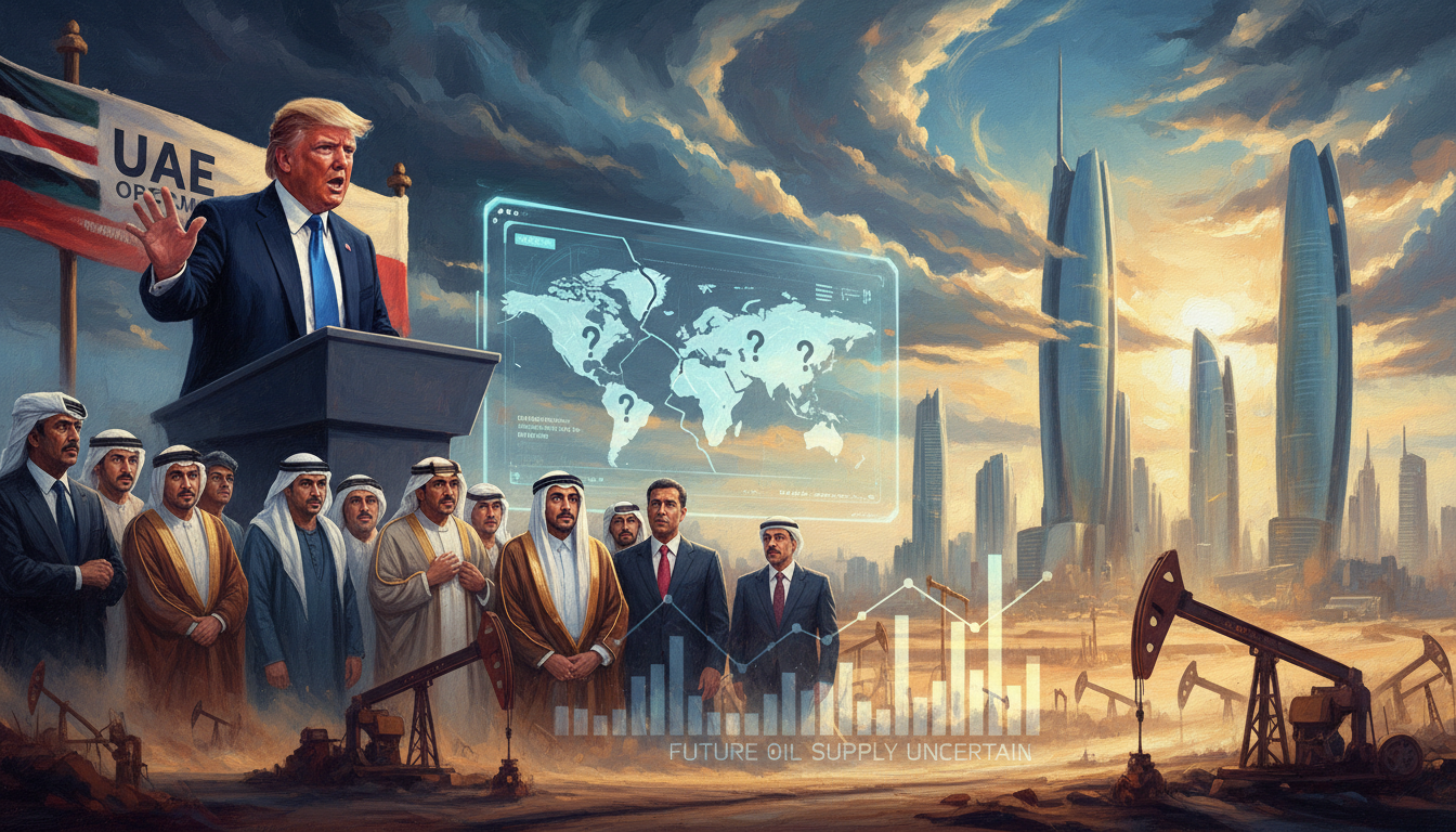 Trump on UAE OPEC: Future oil supply unclear