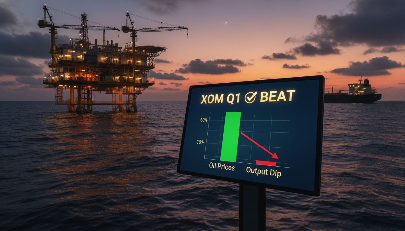 XOM Q1 Earnings Beat: High Oil Prices Outweigh Output Dip
