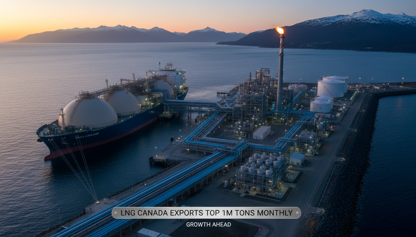 LNG Canada Exports Top 1M Tons Monthly: Growth Ahead