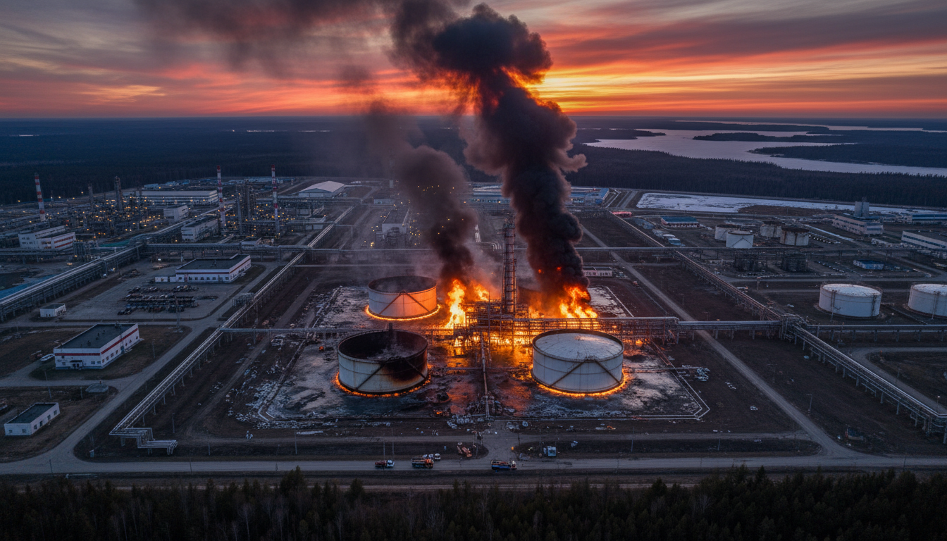 Russian 400K bpd Kirishi refinery hit by drone