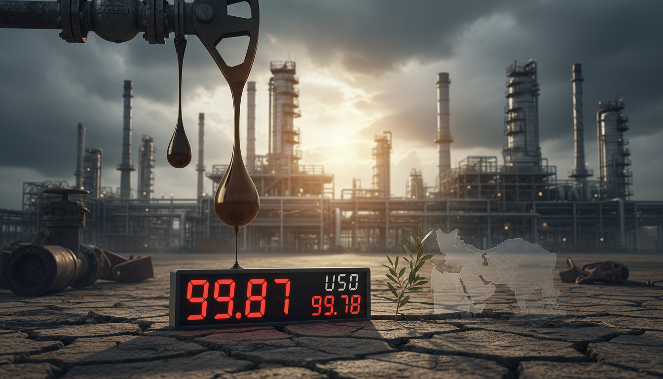 Crude Drops Below $100 on Iran De-escalation