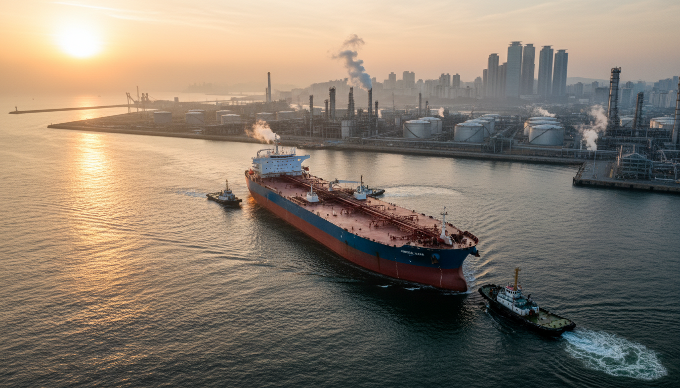 Hormuz Tanker Reaches S. Korea: Supply Concern Eases