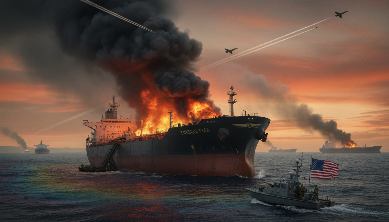 US Strikes Iran Tankers; Oil Supply Risk Rises