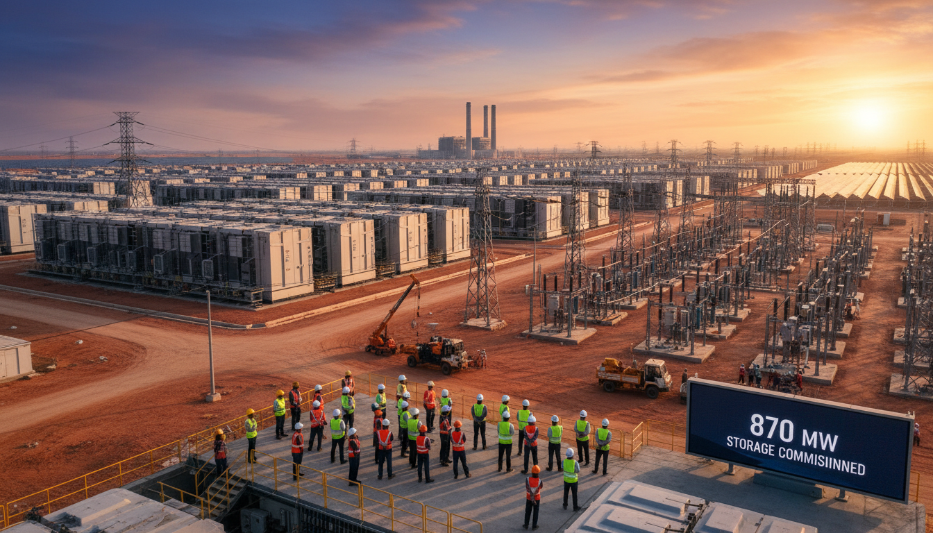 Gujarat commissions 870MW storage: India's energy shift