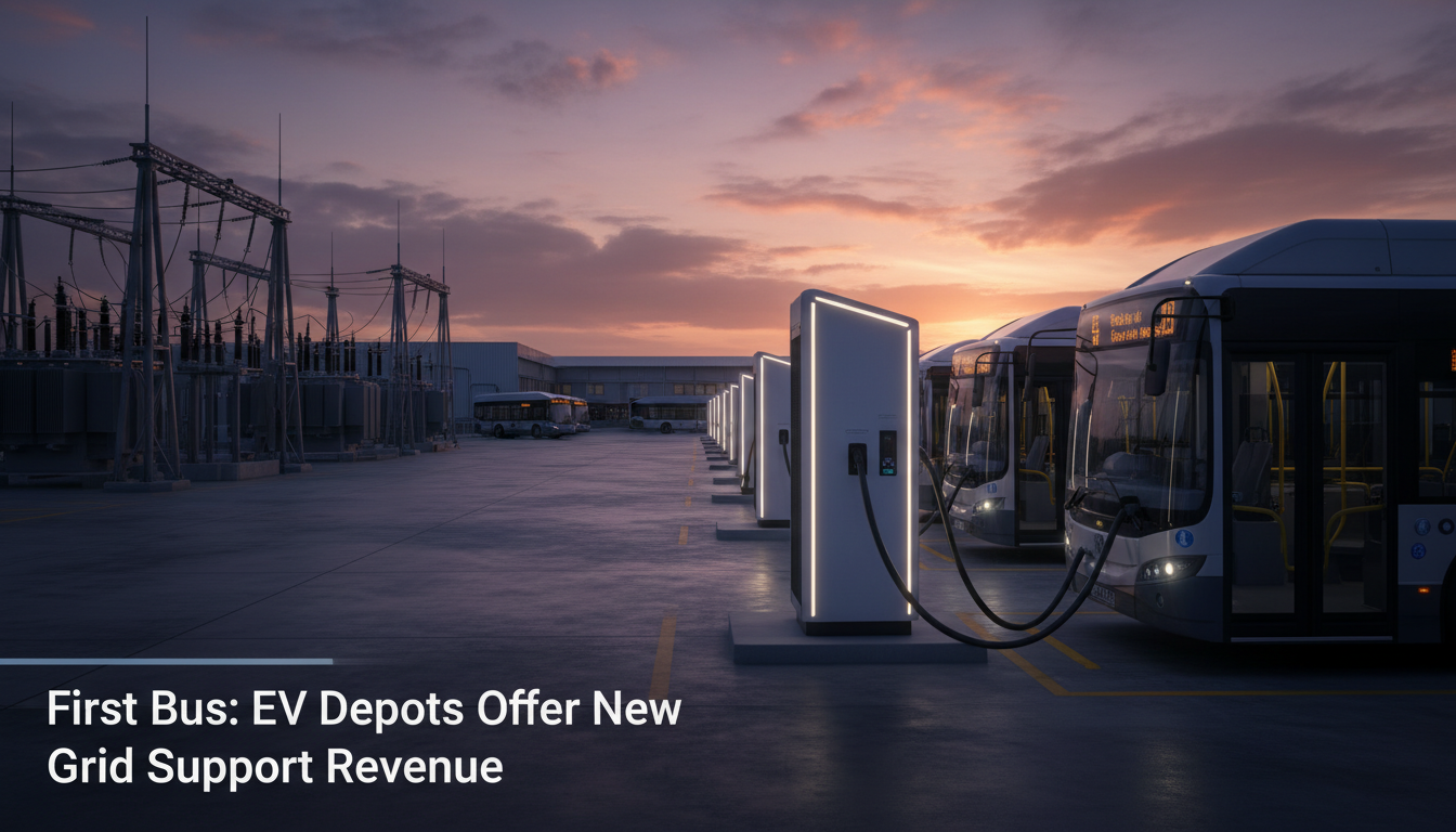First Bus: EV Depots Offer New Grid Support Revenue