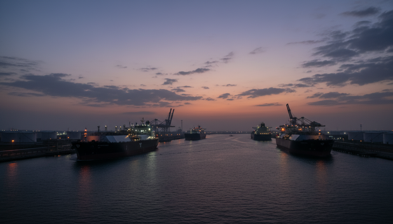 Qatar LNG Port: Vessels Darken for Safety, Export Risk