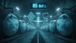 85 Bcf Gas Storage Build Weighs on Prices