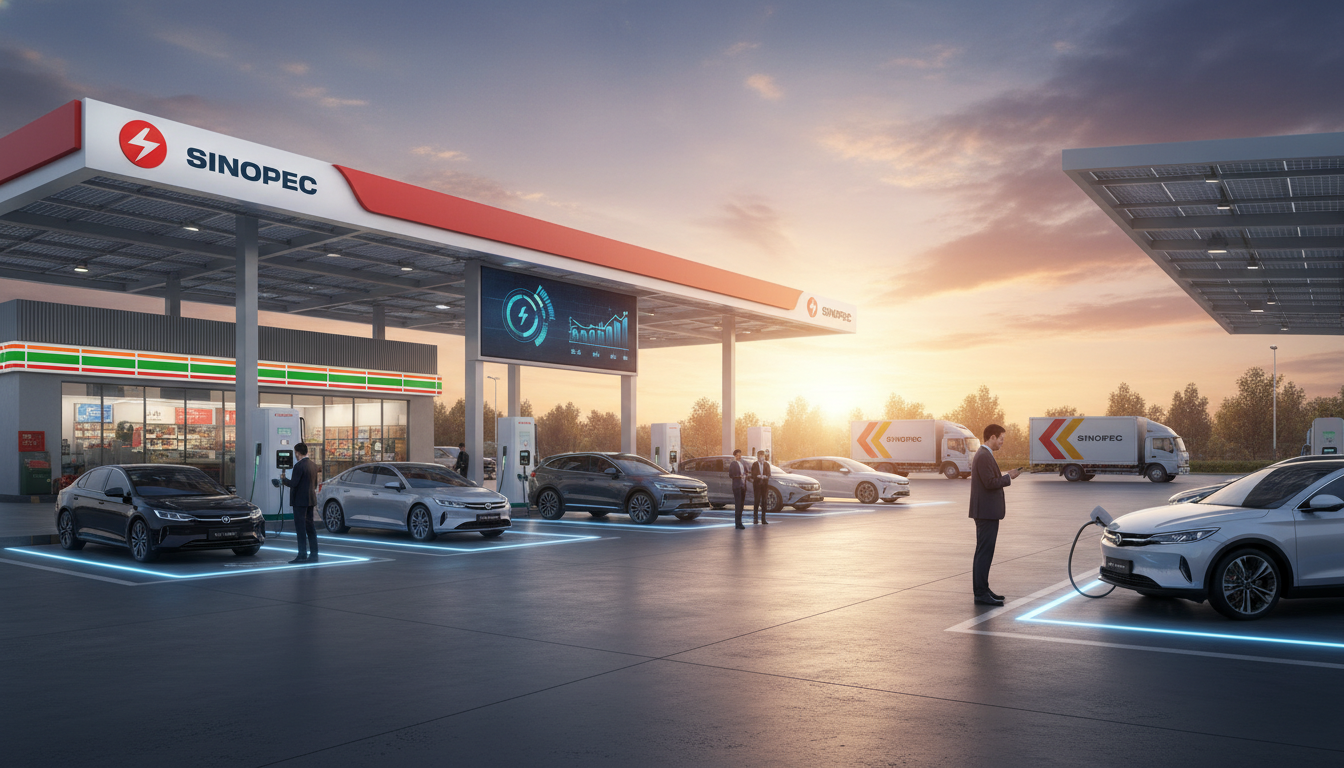 Sinopec Diversifies into EV Charging via BYD
