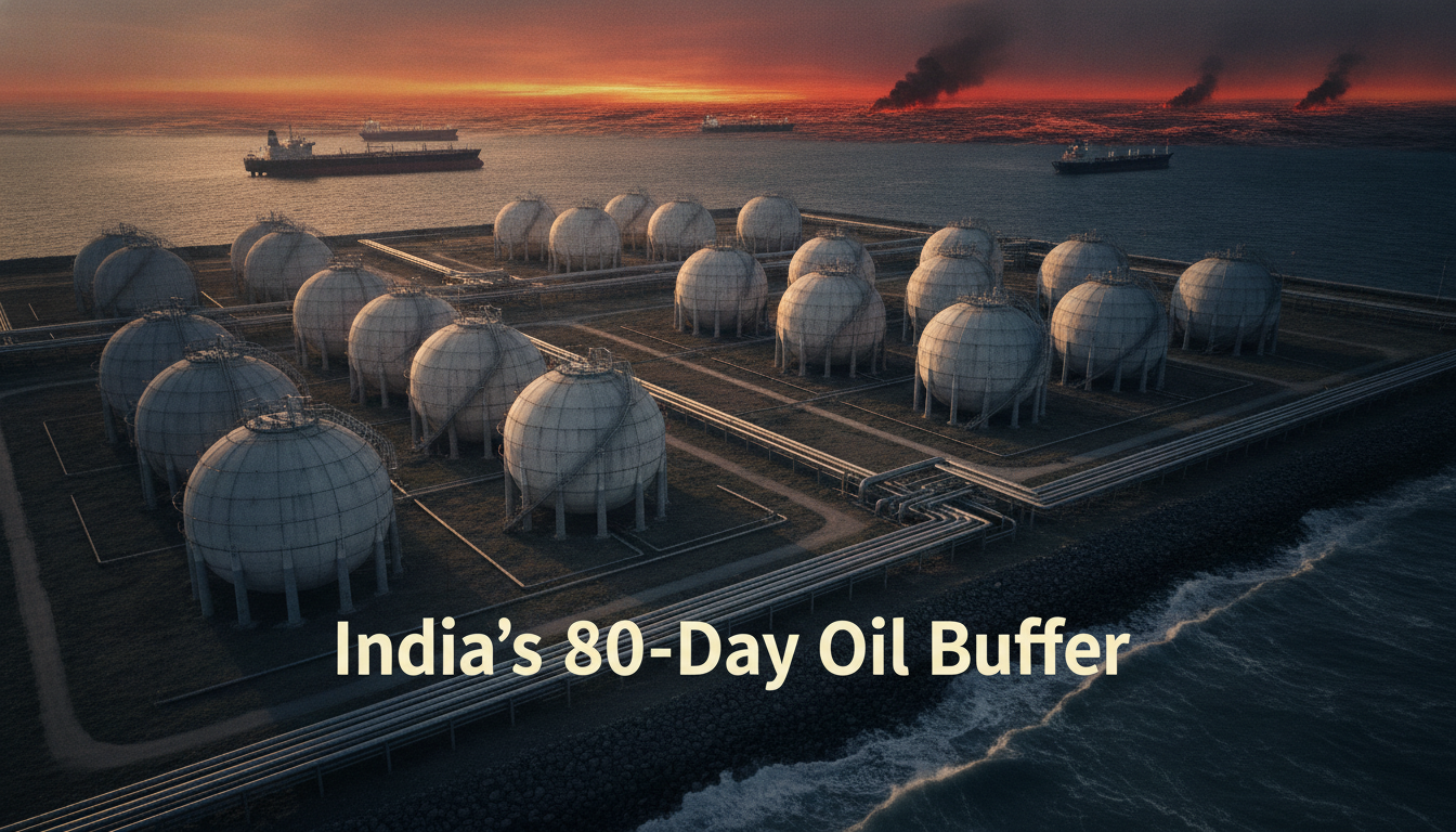 India's 80-Day Oil Buffer, Gulf Conflict Risk
