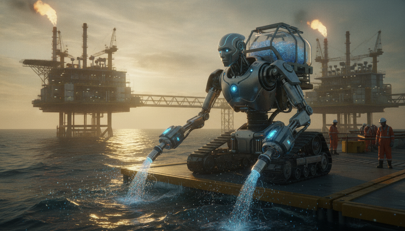 AI Robot Tackles Microplastics: O&G Tech Impact