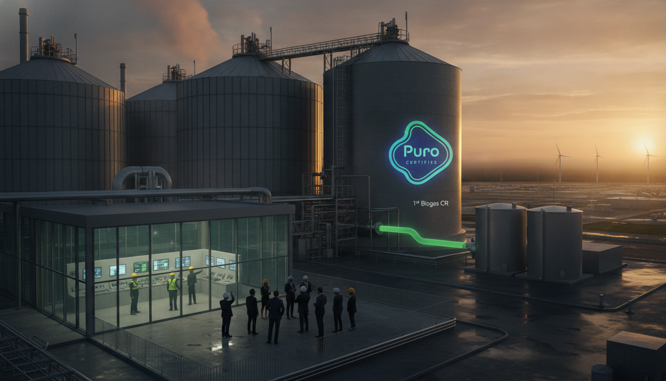 Puro Certifies 1st Biogas CR: Market Opportunity