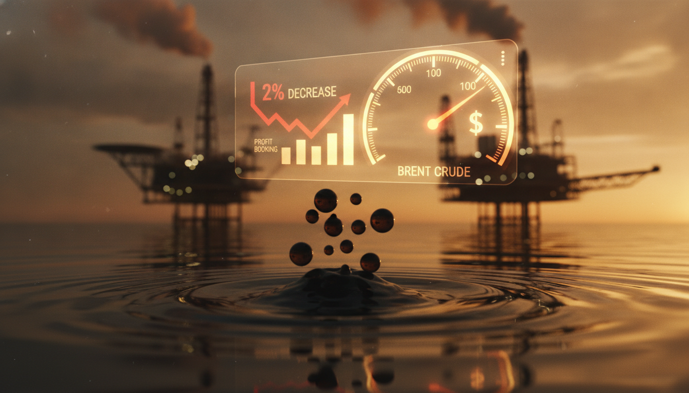 Crude drops 2% on profit booking; Brent nears $100
